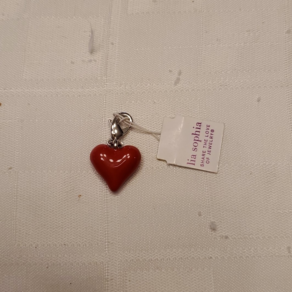 Lia Sophia Heart Charm- NWT